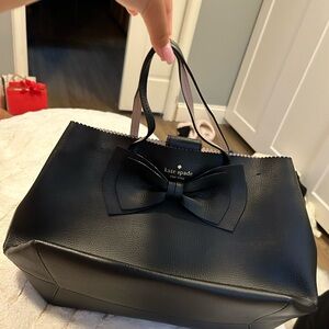 Black bow bag